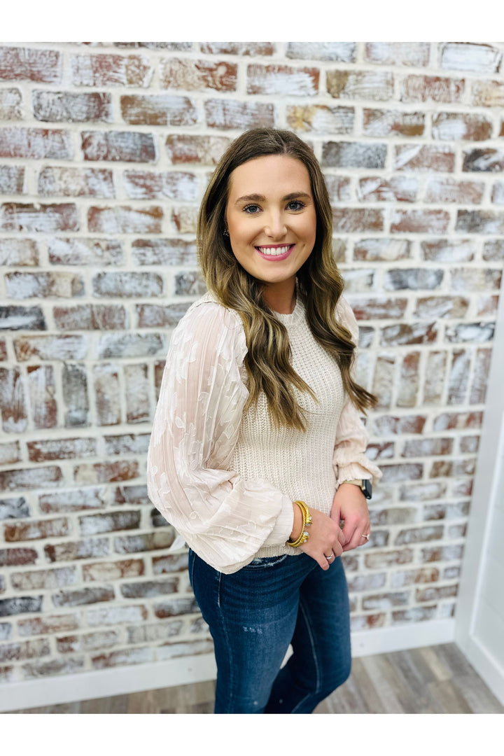 Vintage Blush Sweater Top