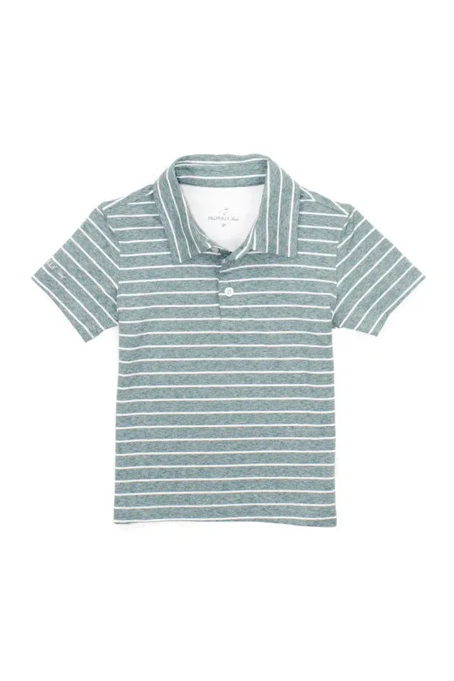 Properly Tied| Youth Boys Starboard Polo - Pine