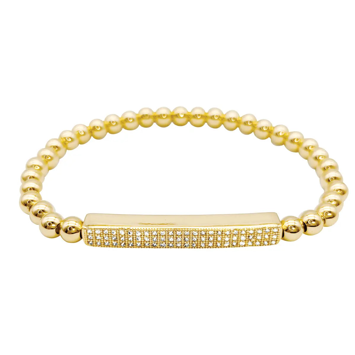 Pave Bar Stretch Bracelet