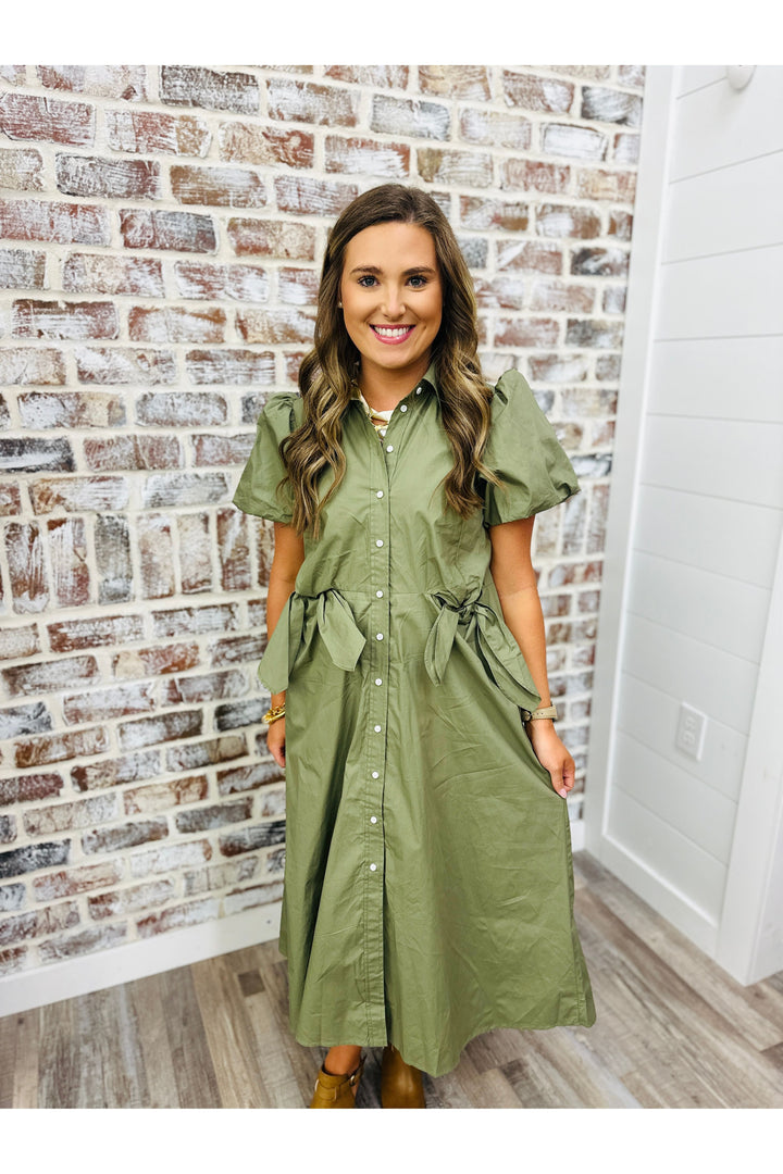 Sage & Sophistication Midi Dress