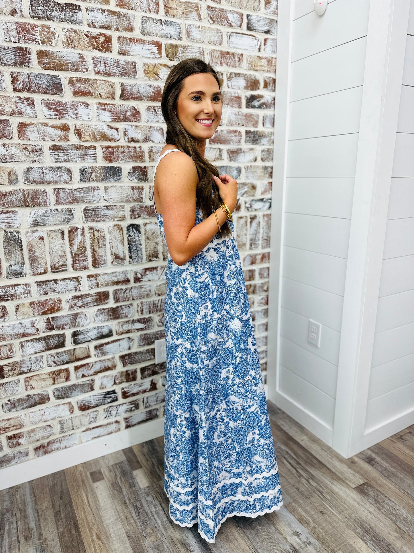 Coastal Flowers Maxi Dress