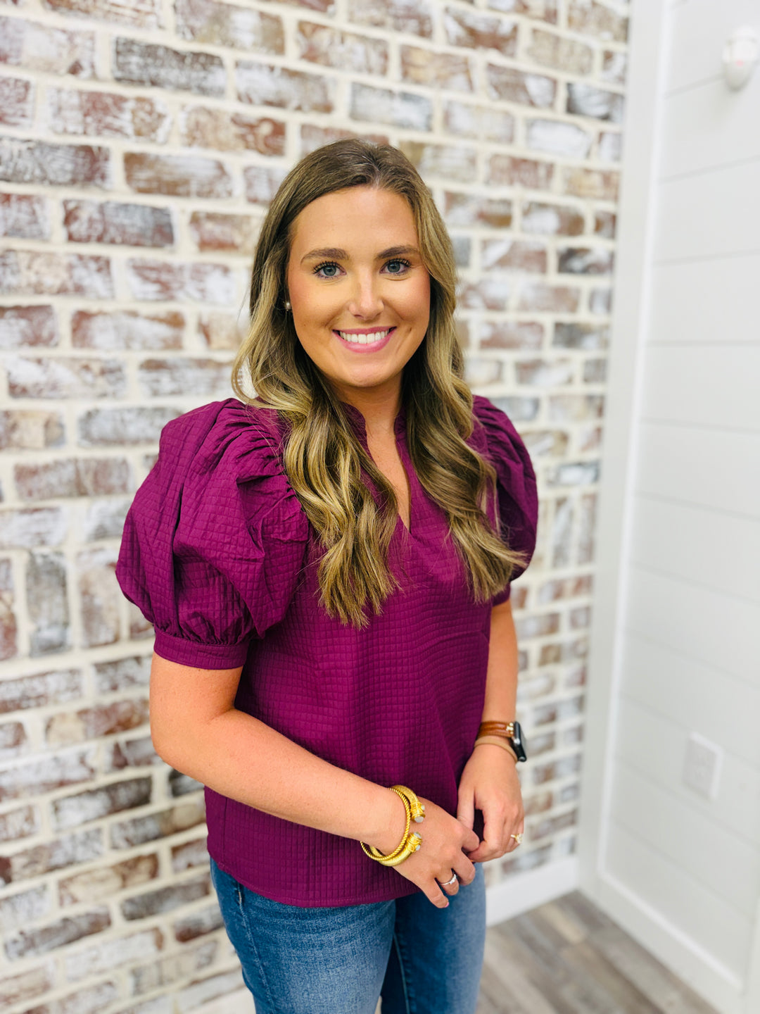Plum Happy Top