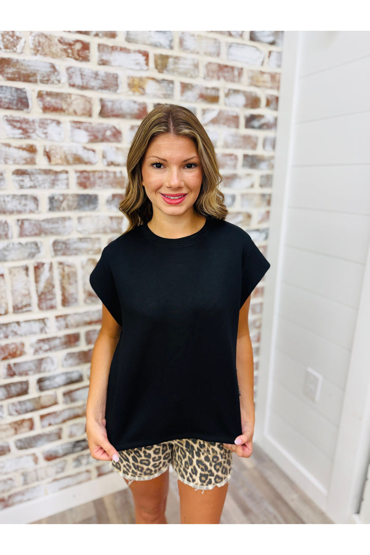 Black~ All The Feels Knit Top