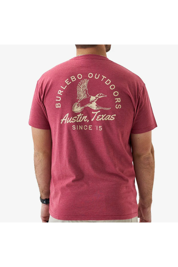 Burlebo SS Tee - Classic Duck - Heather Red