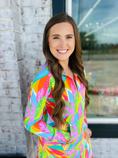 Get Tropical Hampton’s Half Zip TOP