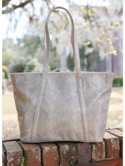 Darla Tote Metallic Champagne