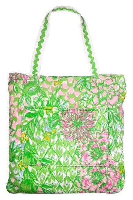 Lily Pulitzer Towel Tote - Lime Feeling Good