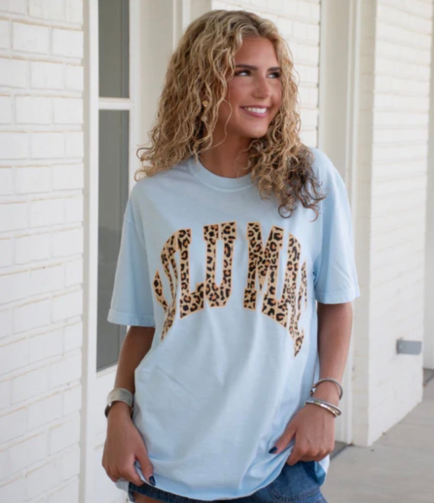 LULU MAC | ADULT CHAMBRAY LEOPARD