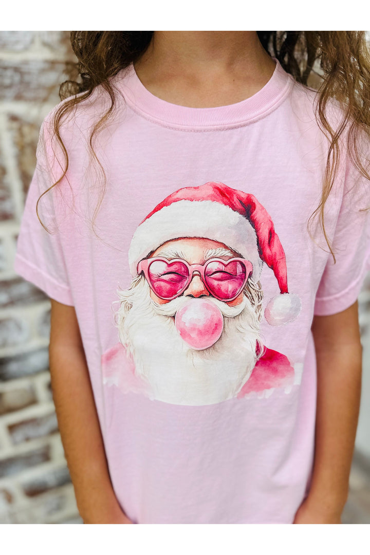 Youth Pink Santa Bubblegum Tee