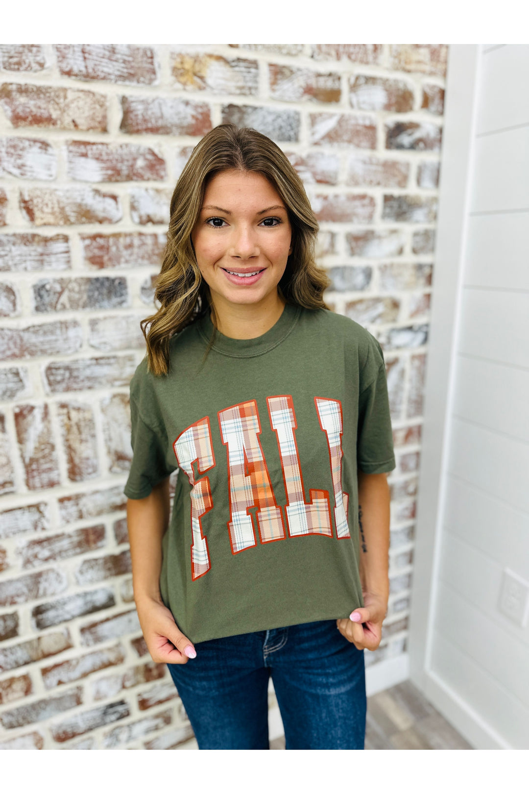 Fall Plaid Tee