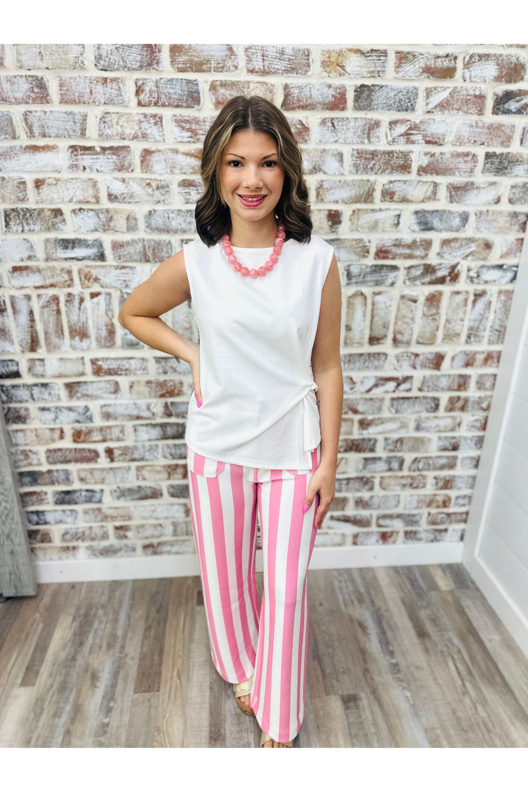 Pink Stripes Pants