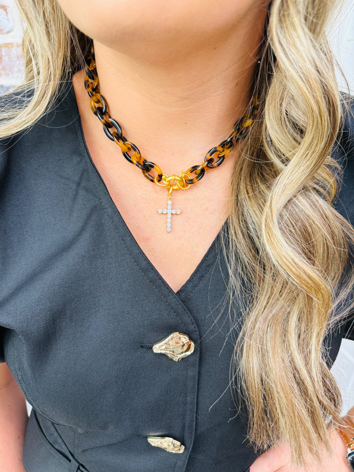 Tatum James| Tortoise Necklace + Charm