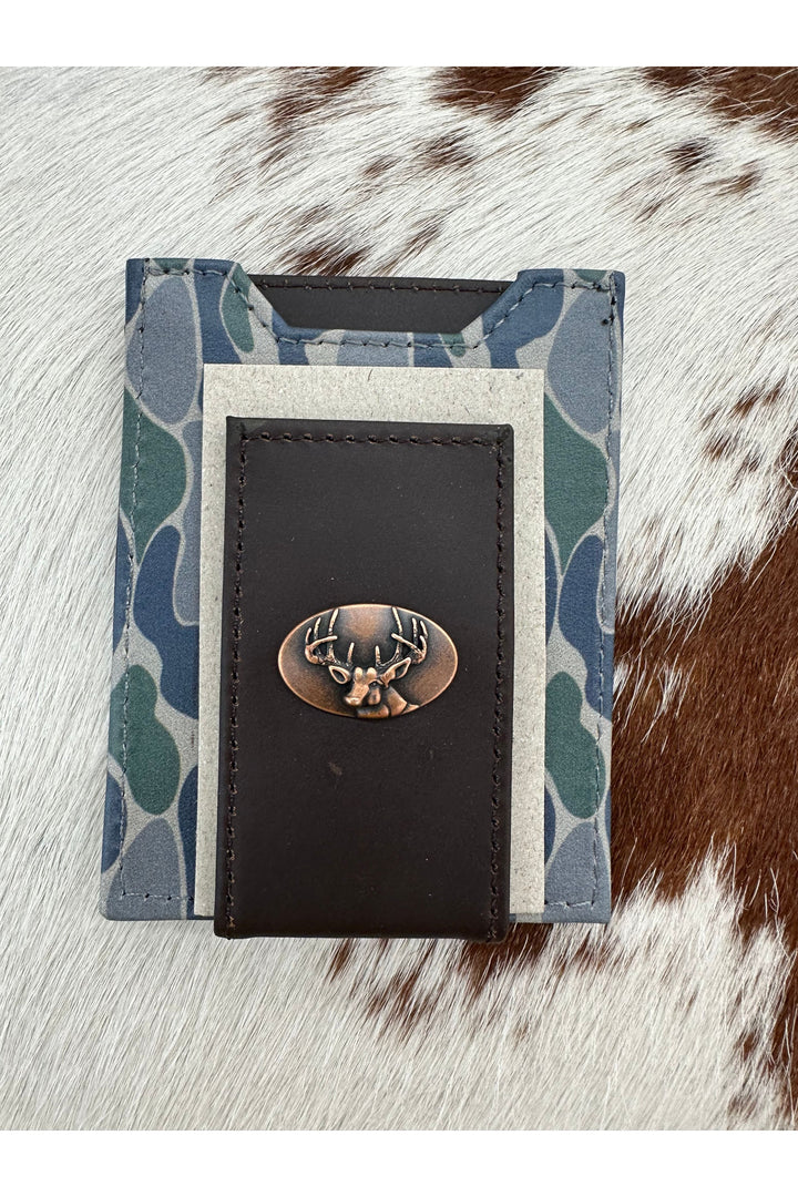 Old School Camo Front Pocket Wallet