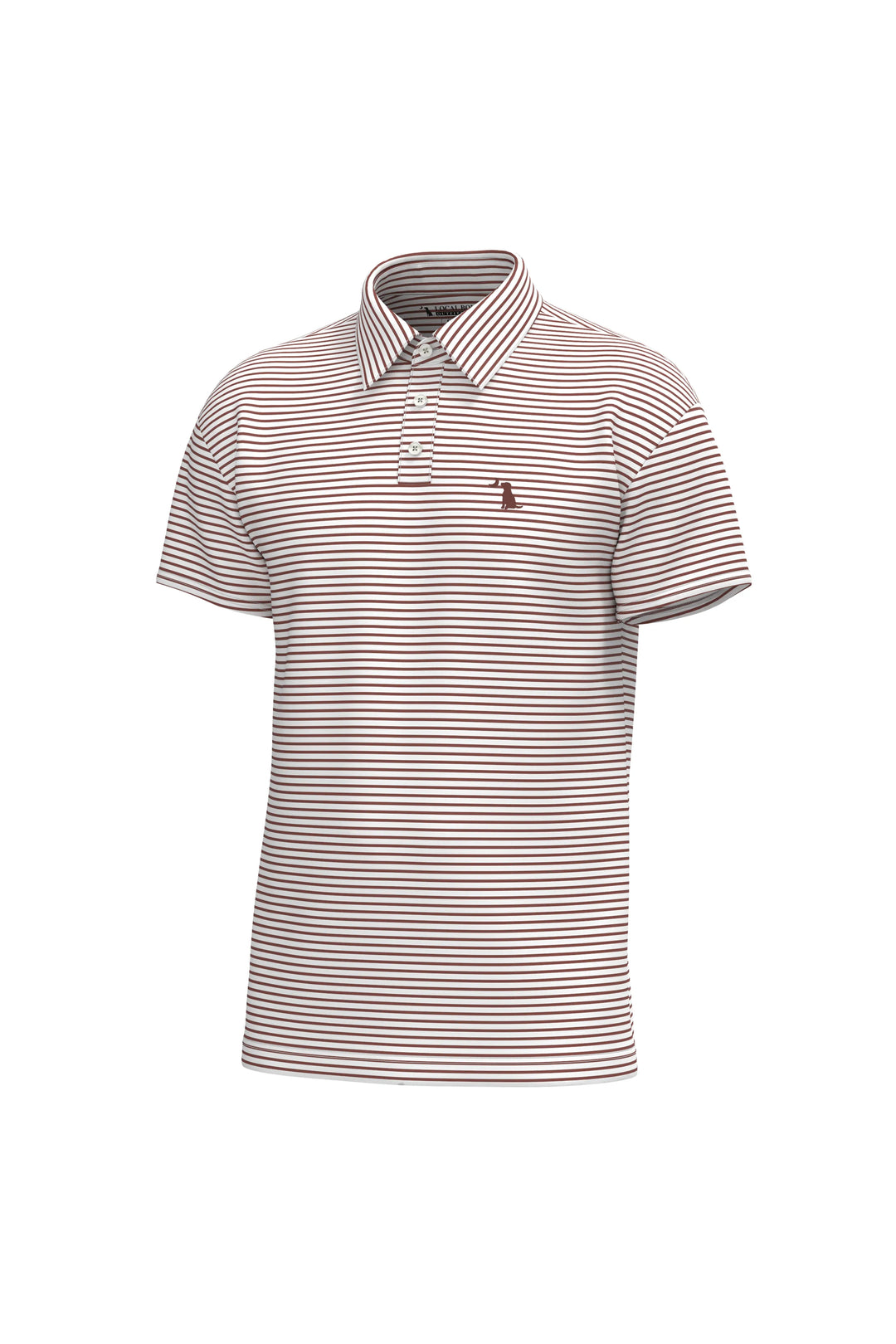 Local Boy| Mahogany/White Edisto Polo
