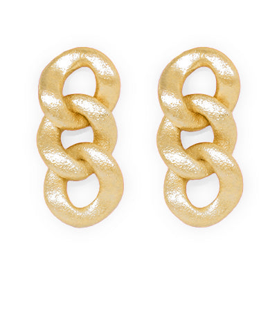 Gold Chain Link Earring