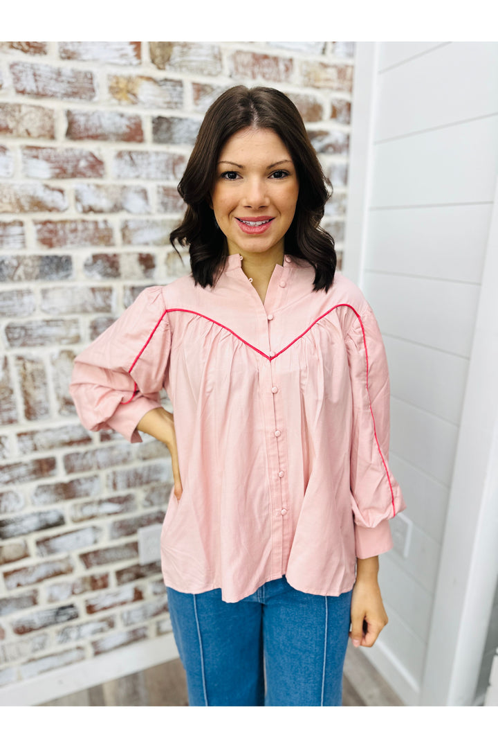 Blush Details Top