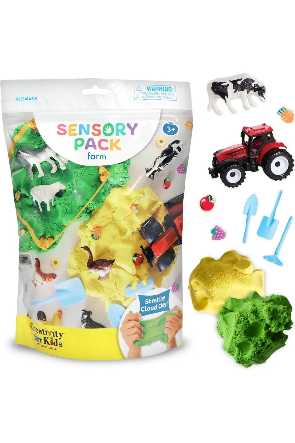 Kids sensory pack including far on the go play set.