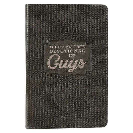 Pocket Bible Devotional For Guys Faux Leather