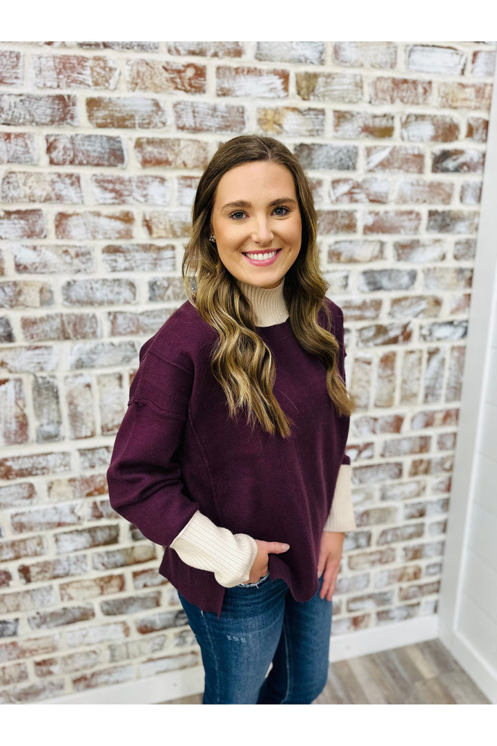 Wine & Dine Turtleneck Top