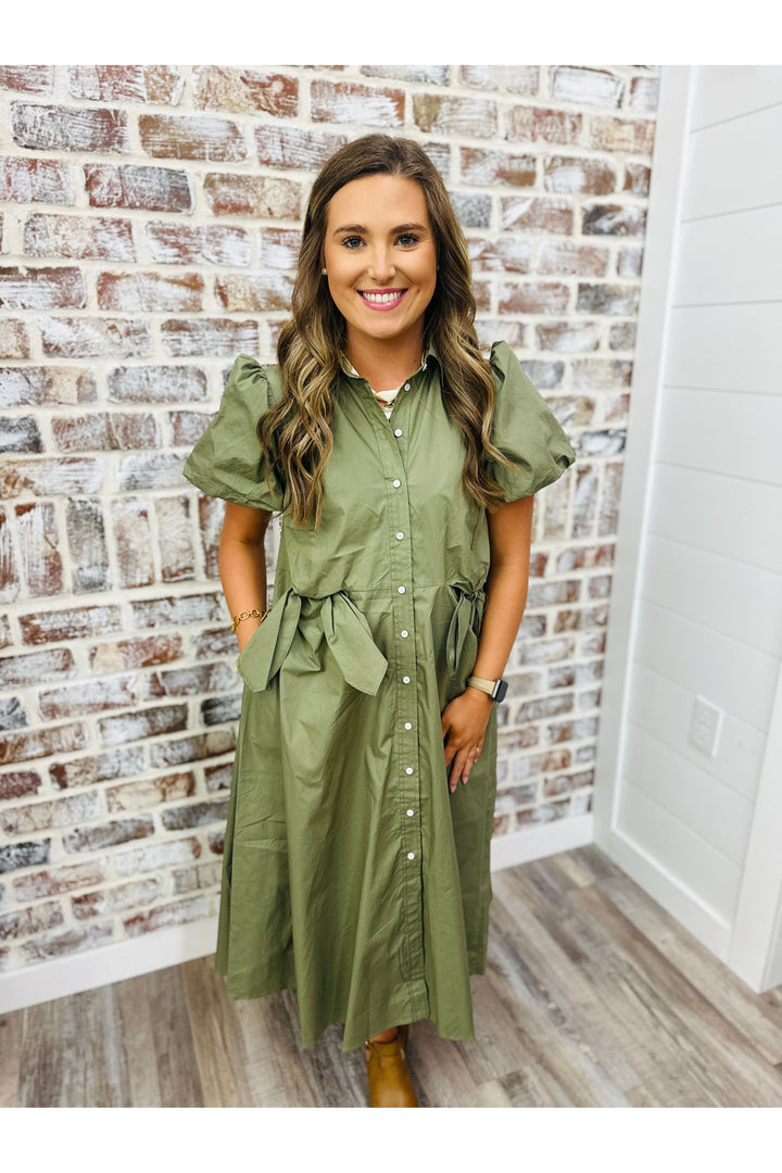 Sage & Sophistication Midi Dress