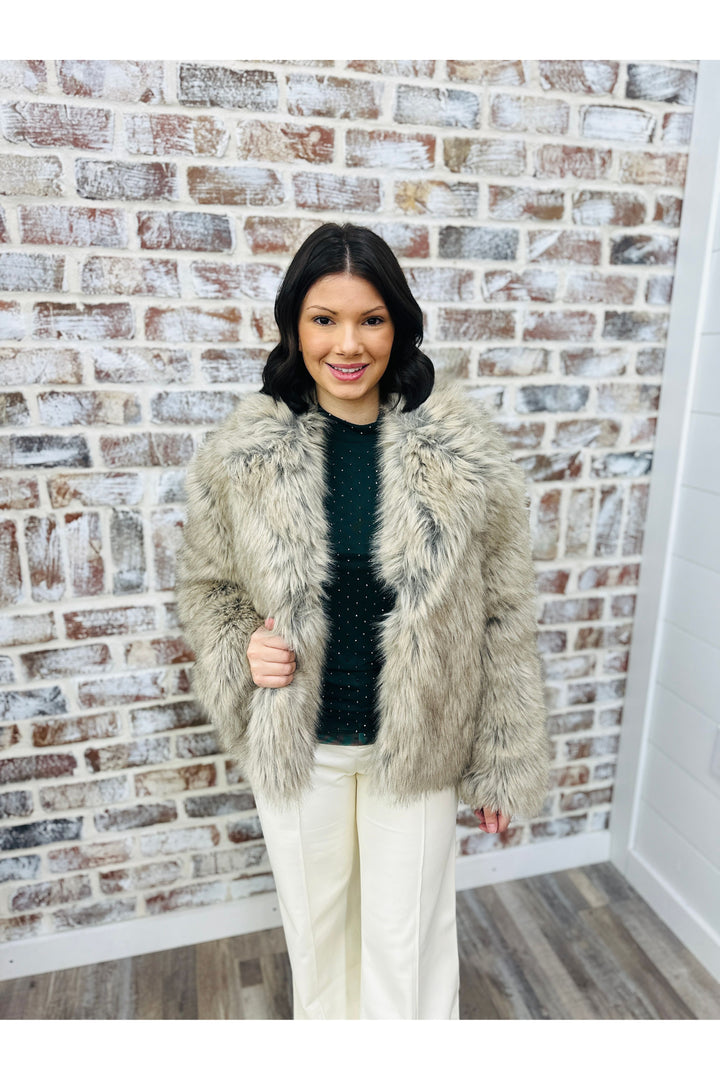 Lux Fur Cropped Jacket
