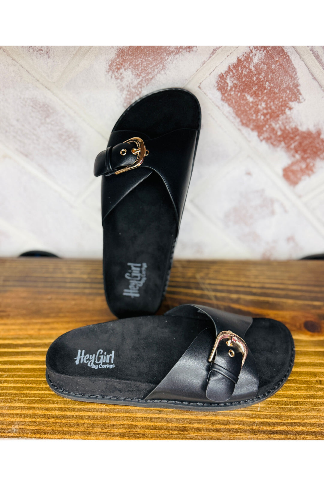 Corkys | Passport Black Sandal