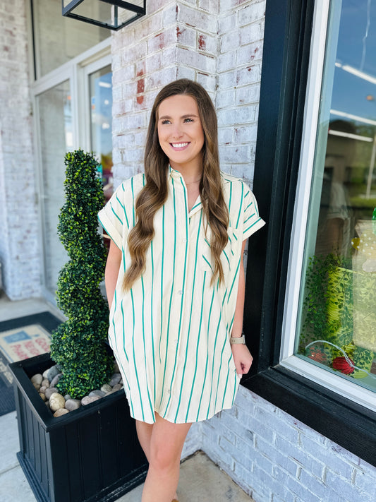 On-The-Go Striped Dress