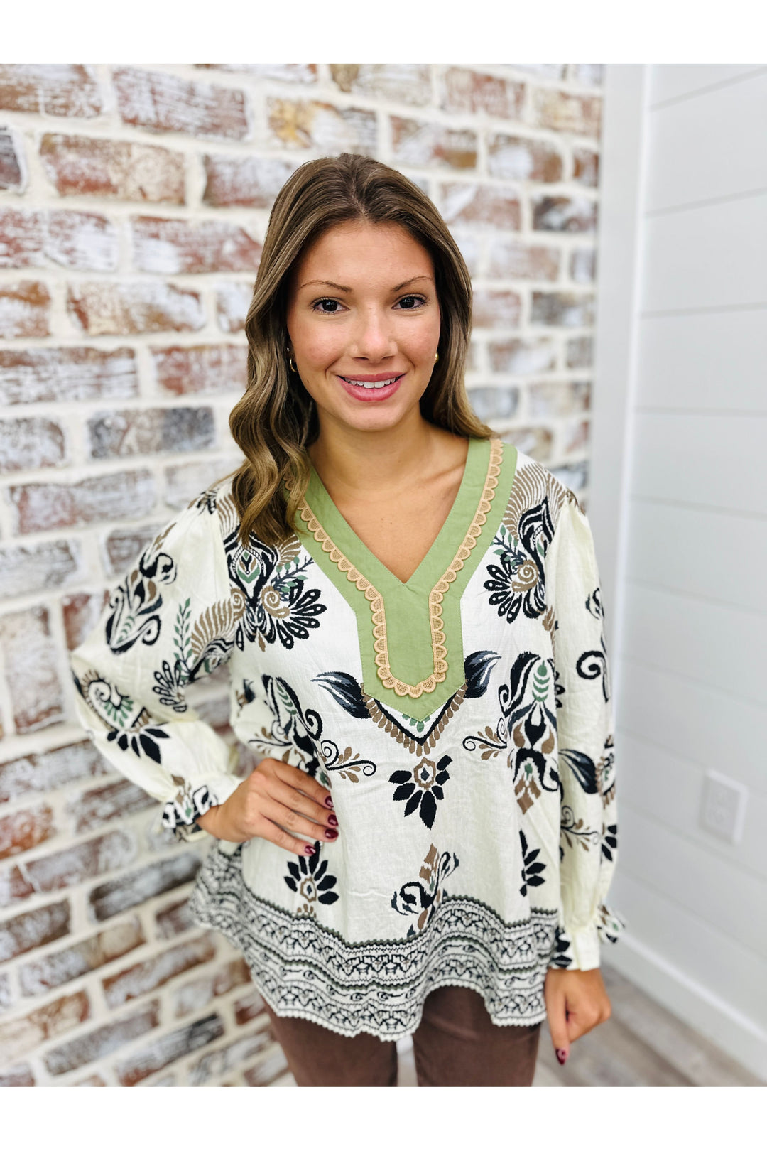 Sagebrush Paisley Top