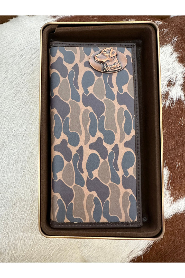 Old School Camo Long Wallet
