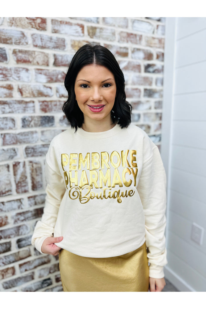 Pembroke Pharmacy Metallic Sweatshirt