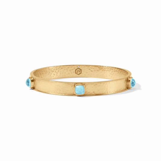 Julie Vos|Catalina Stone Bangle~Iridescent Capri Blue