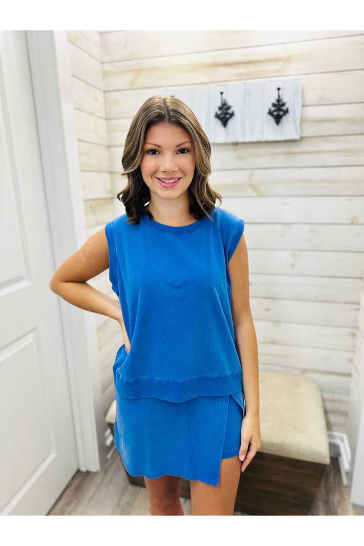 Acid Blue Skort Set