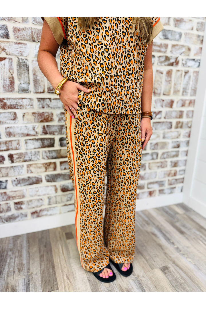 Orange Crush Leopard Pants