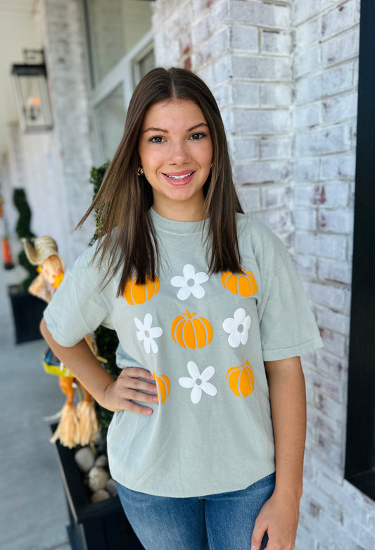 Floral Pumpkins Tee