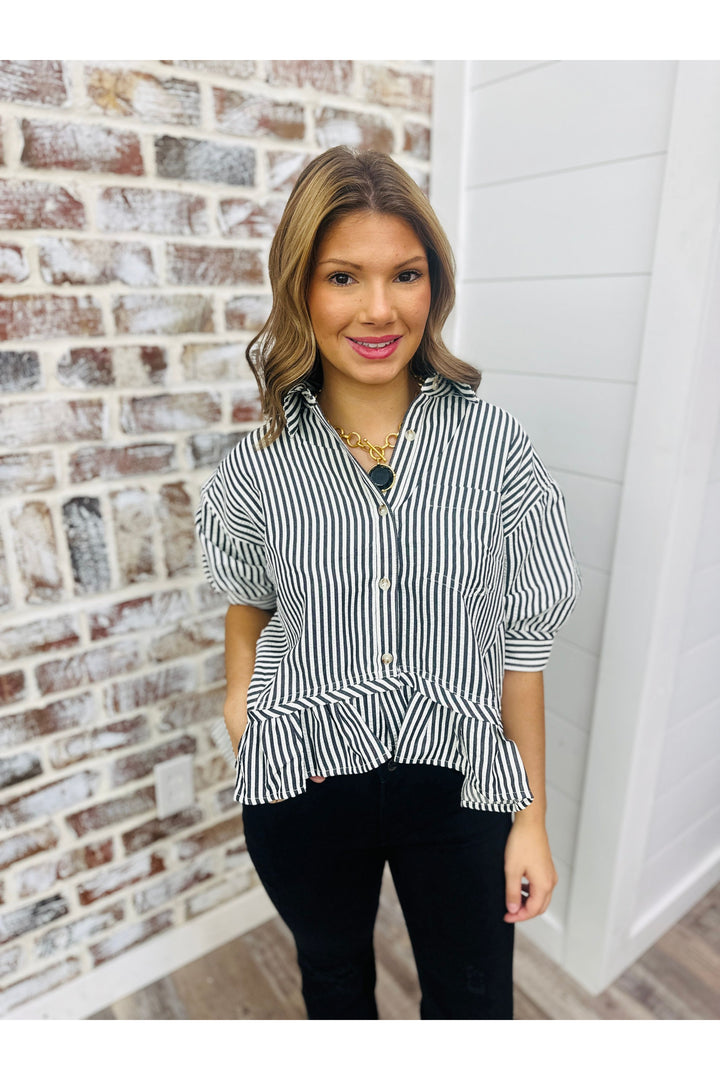 Stripes With A Twist Top
