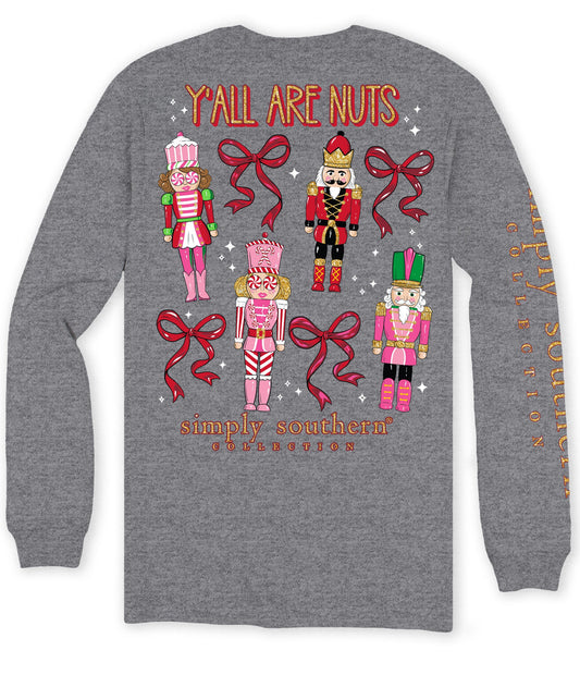 YOUTH| Y’all Are Nuts L/S Tee