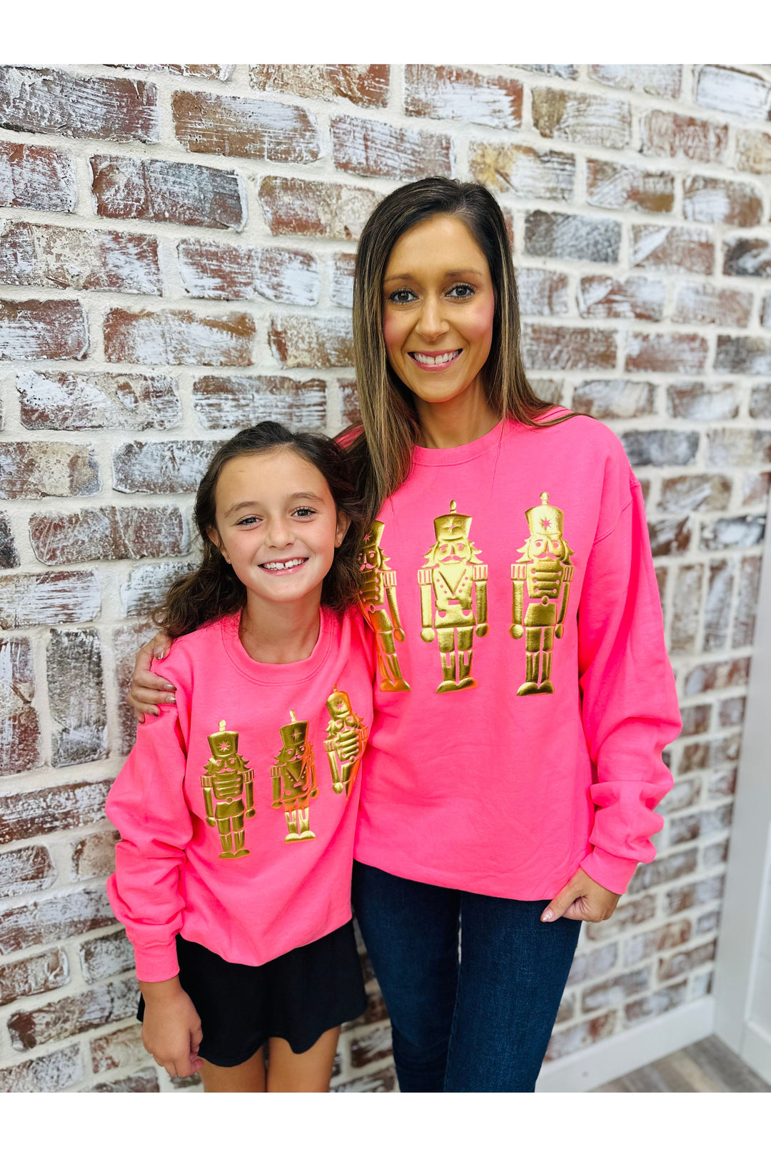Neon Pink Nutcracker Sweatshirt