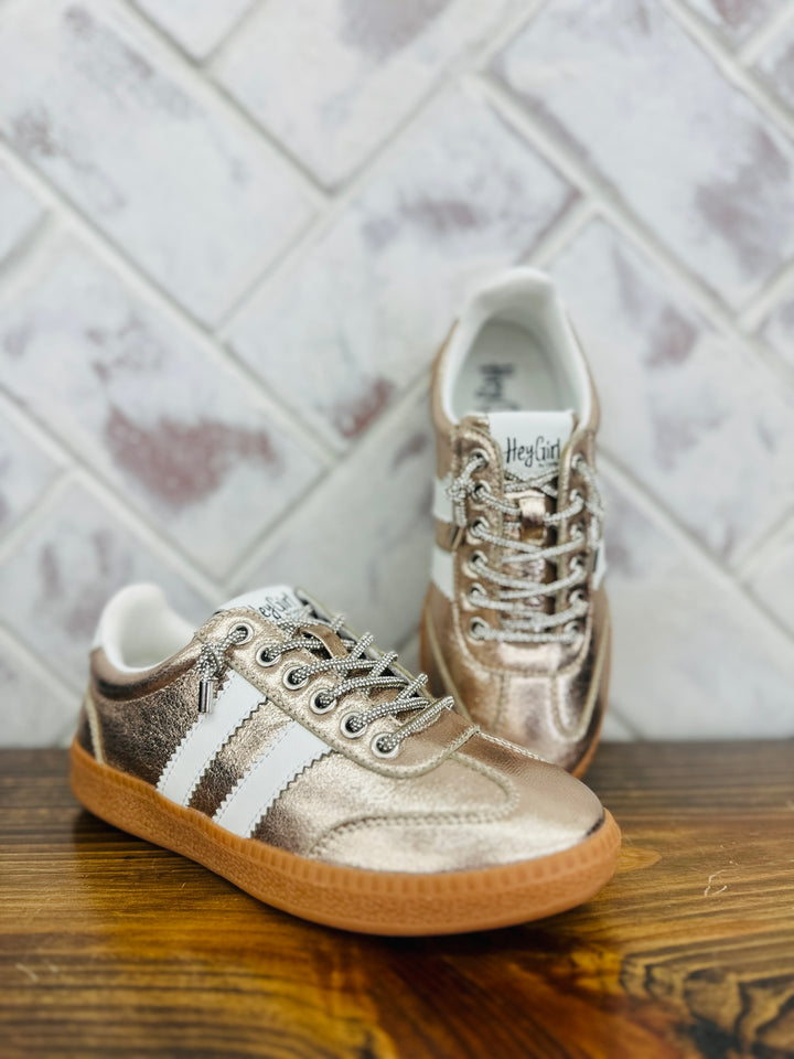 Corkys | Heads Up Sneaker - Gold Metallic