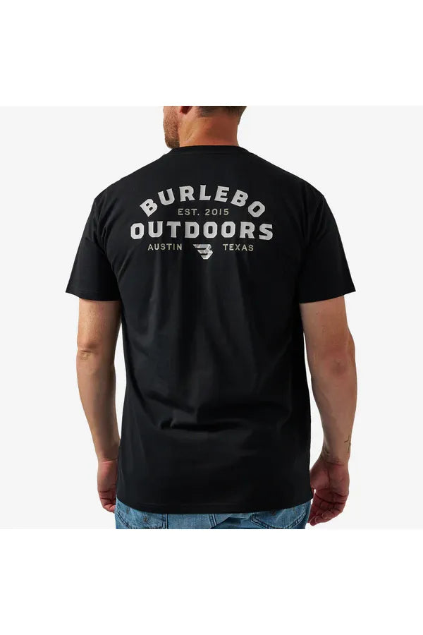 Burlebo SS Tee - Outdoors Logo - Black