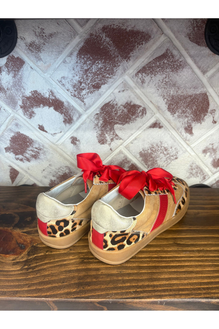 Dixie Leopard Red Sneaker