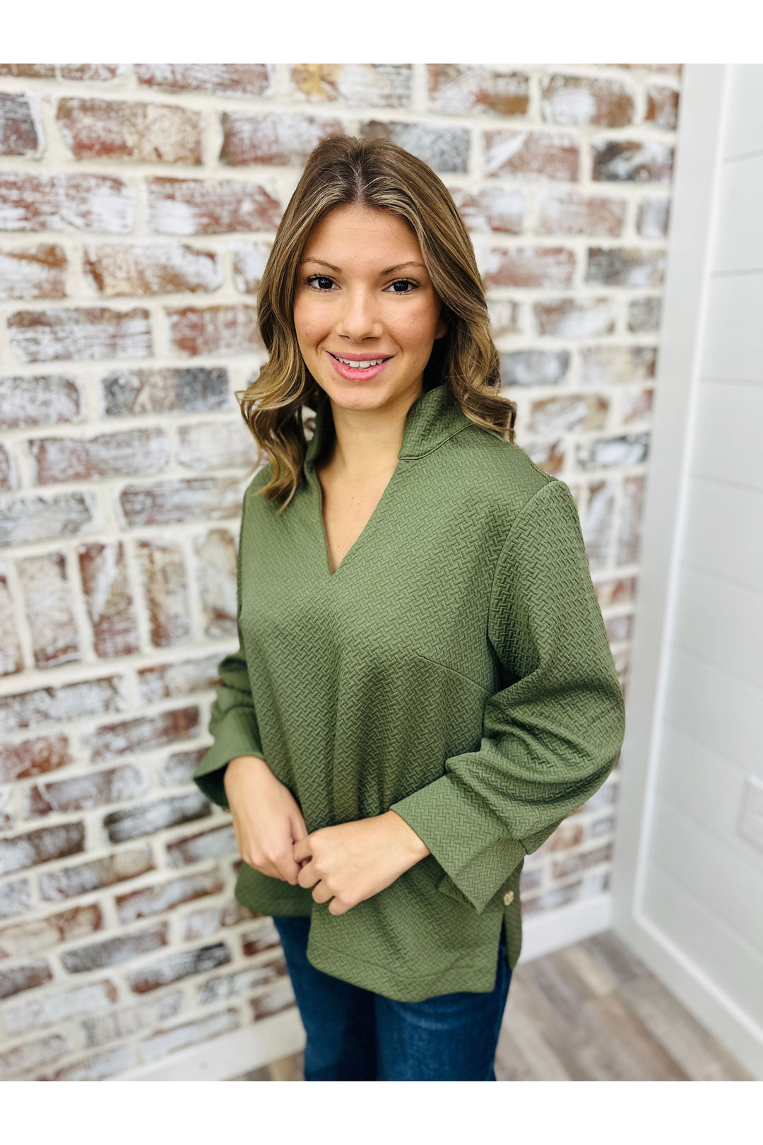 Mary Square | Jocelyn Top - Olive