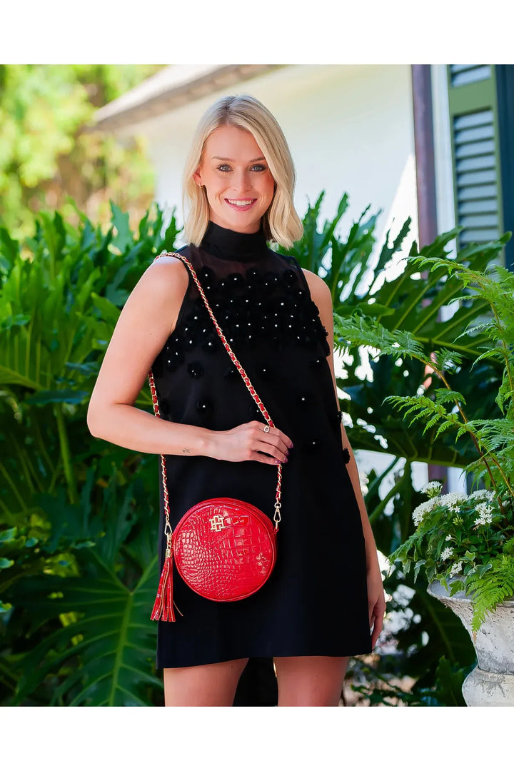 Cece Circular Crossbody Red Patent EC