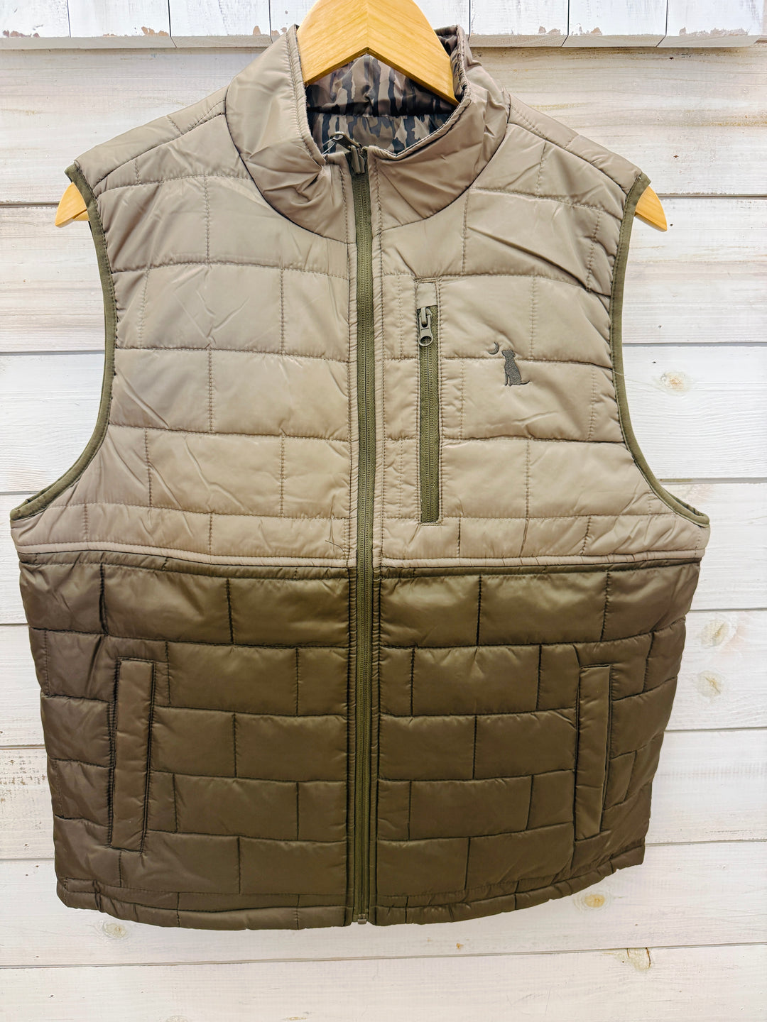 Local Boy | Duck Down Reversible Vest - Bottomland
