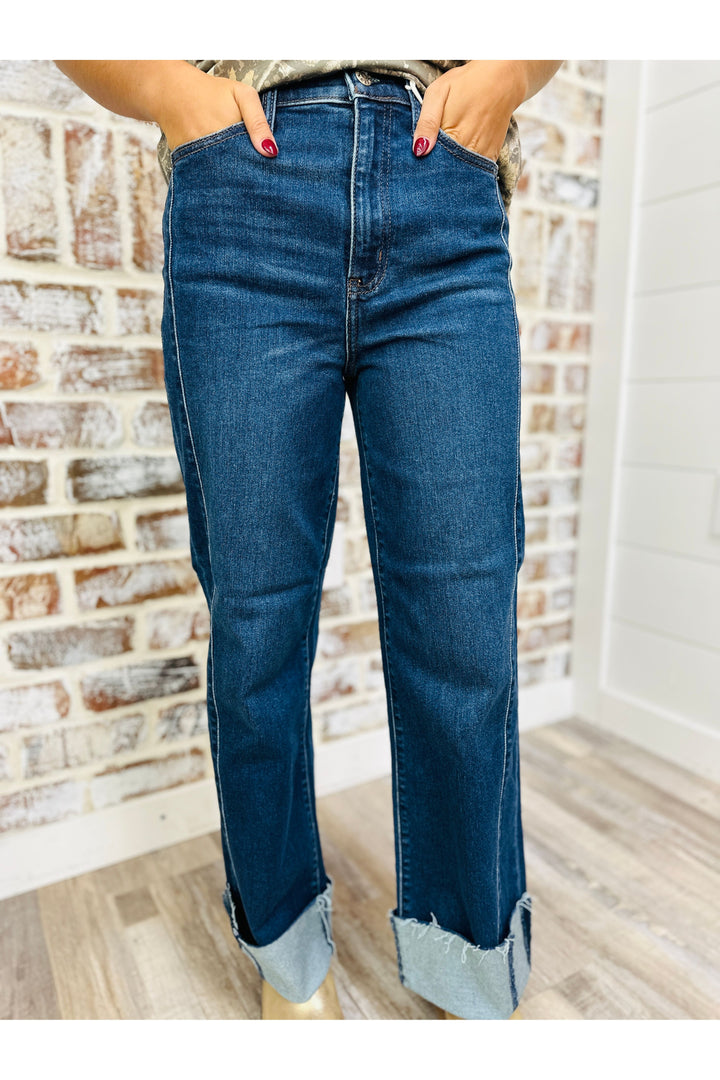 DAZE | PLEASER HIGH RISE WIDE ANKLE IN SLOW MOTION