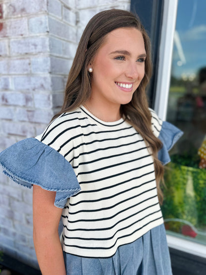 Denim & Stripes Dress