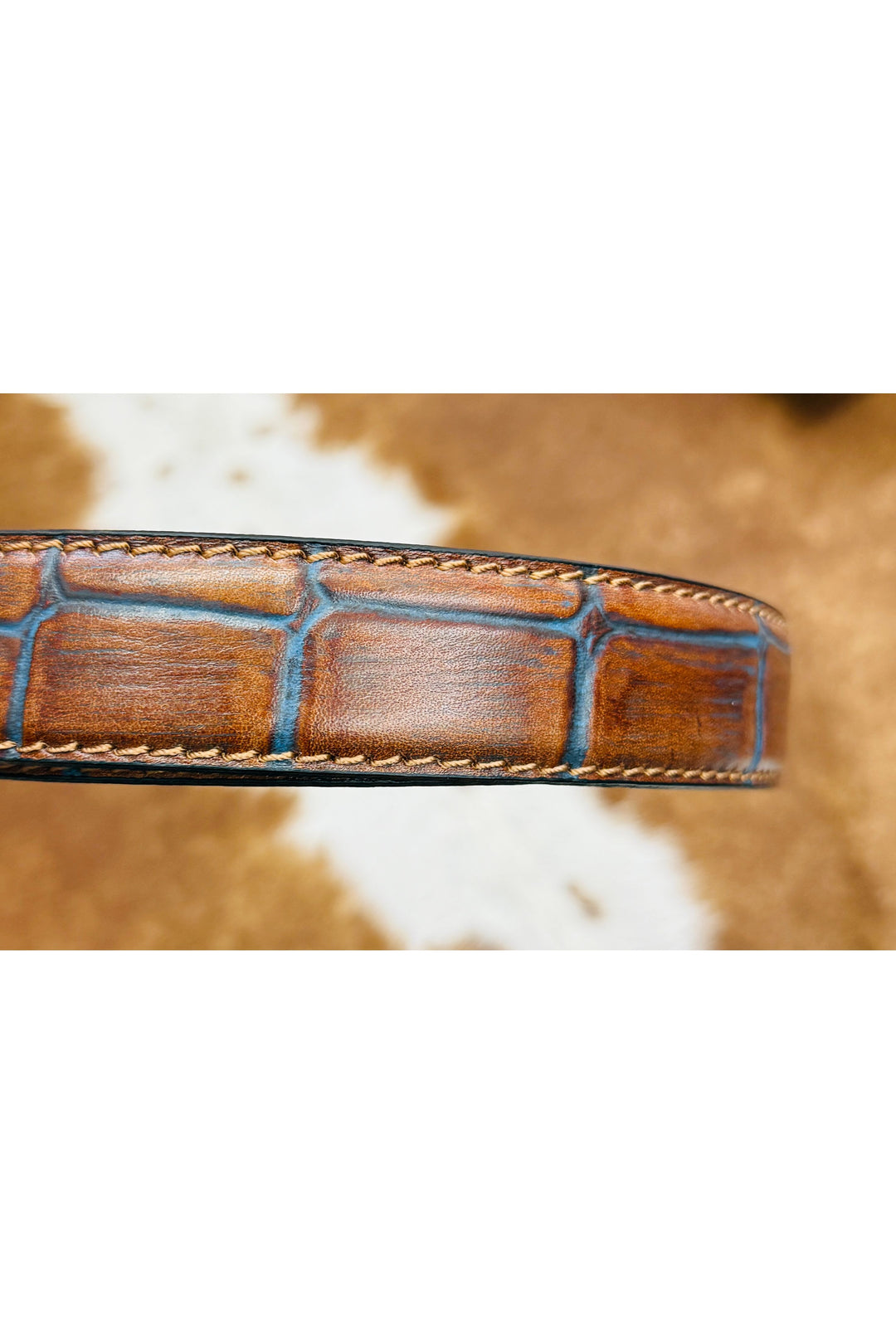 Southern Casanova | Blue Wash Alligator Belt