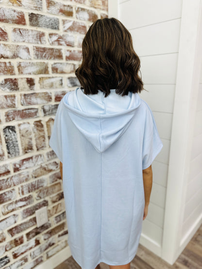 Lounge Hooded Dress~ Powder Blue