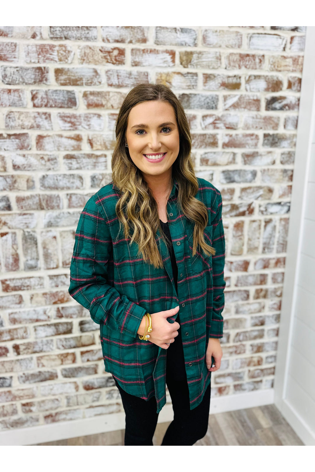 Fall Feels Plaid Top