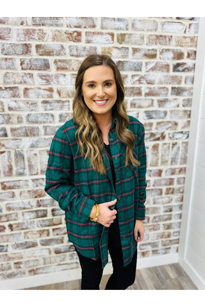 Fall Feels Plaid Top