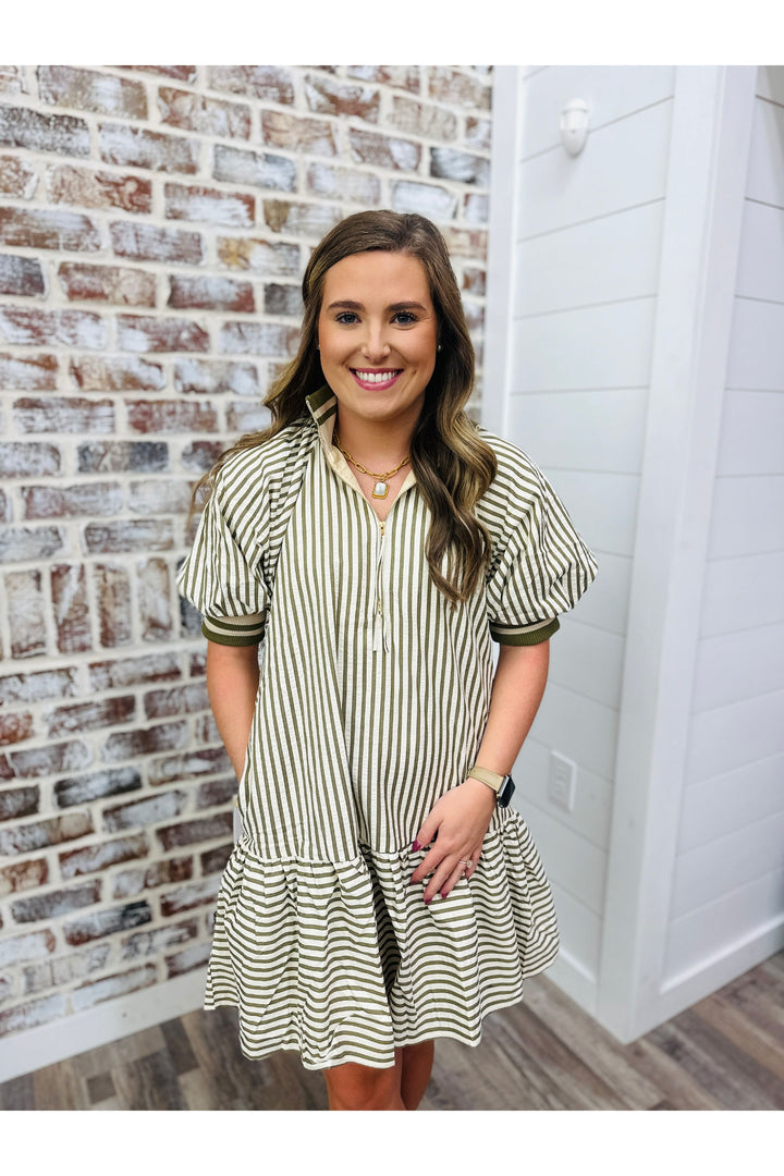 Bands Of Stripes Dress